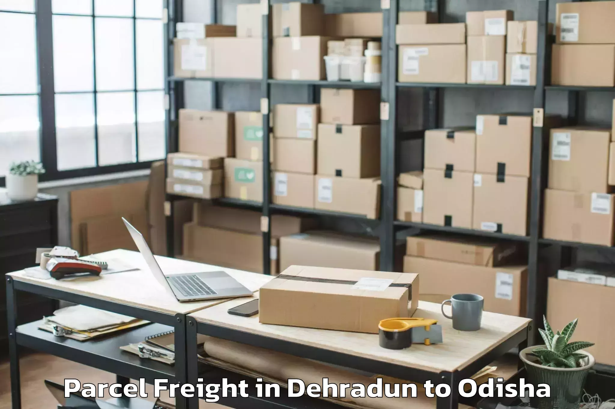 Book Dehradun to Bansada Parcel Freight